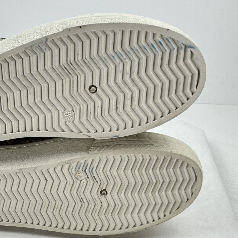 Vintage Havana Womens Gray Snake Cliff High Top Sneakers Side Zip Laces Size 8.5 - Picture 16 of 16